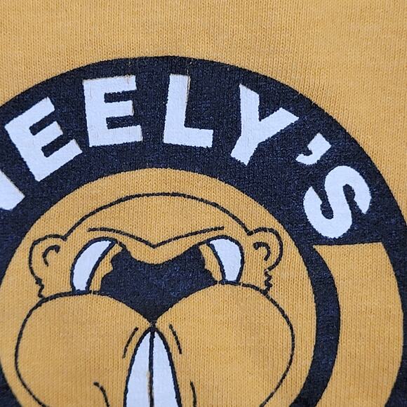 Vintage 80s Neelys-Bend Crop-Top Shirt Womens Large 21x17 Yellow - Picture 9 of 12